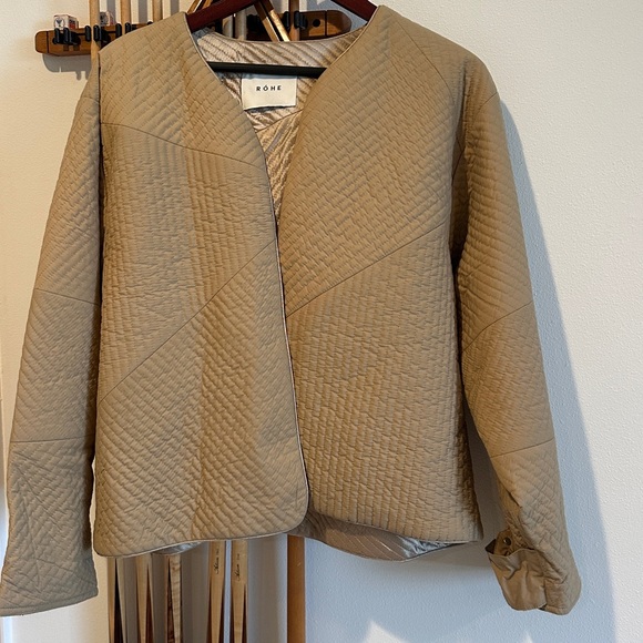 RO’HE  Women's Brown Quilted Puffer - Picture 3 of 5